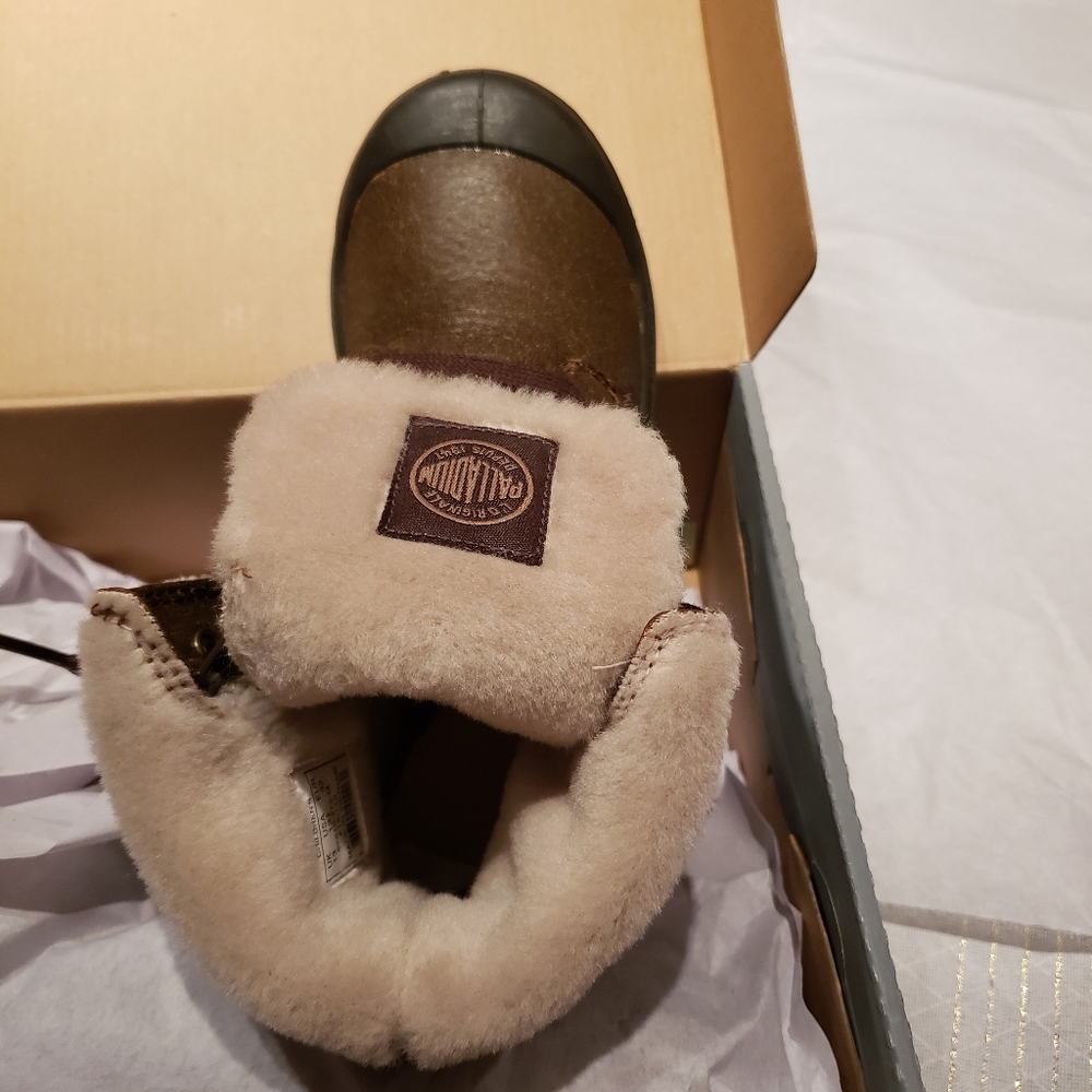 Palladium New CHILDREN's 2 ZIP Leather PILOT Cuffed KIDS Boots UNISEX NIB 🎉HP - Picture 3 of 16